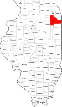 Will County, Illinois County Map